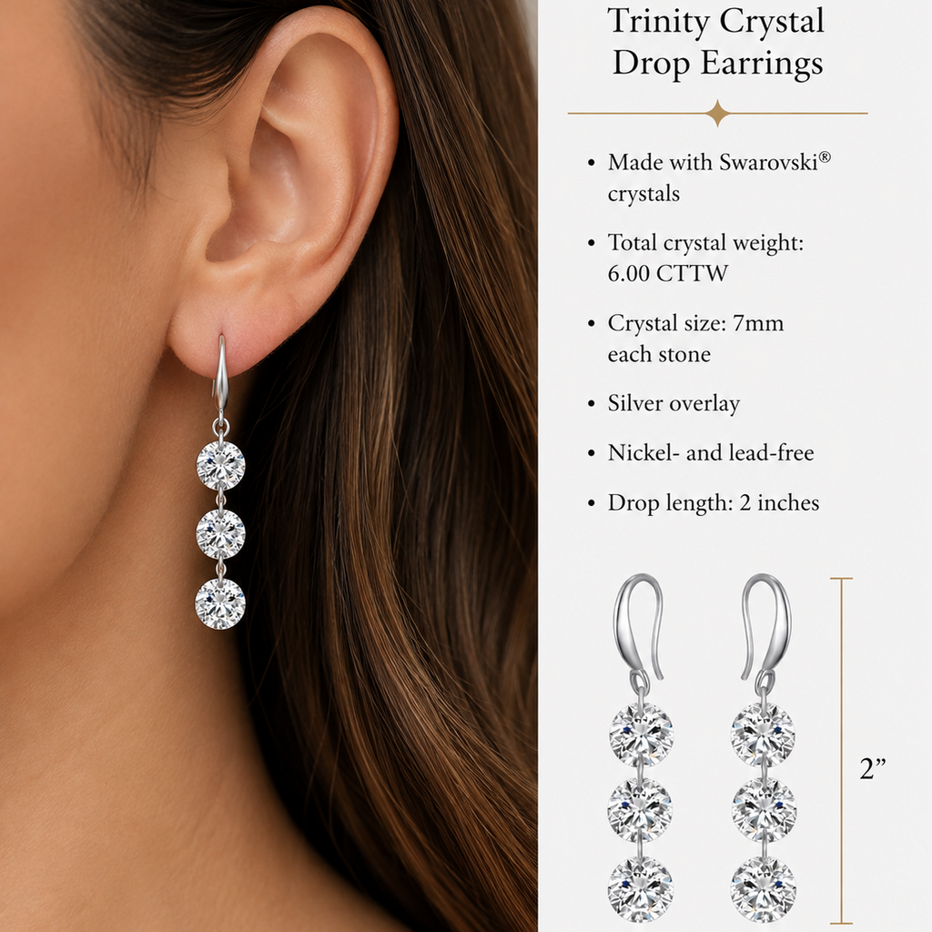 The Trinity Drop Earrings